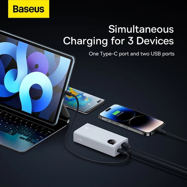 Baseus Powerbank 10000mAh 30W Adaman2 - Vit Vit