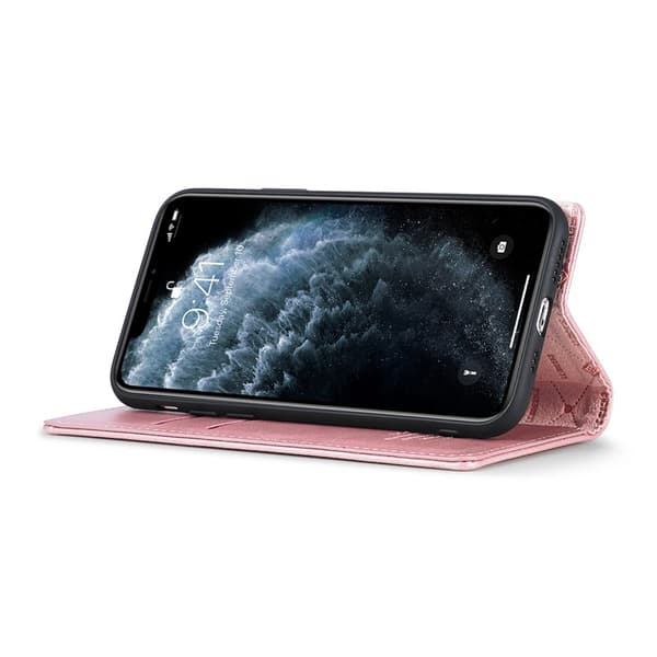 LC.IMEEKE Mobilskal till iPhone 11 Pro KonstLäder - Roséguld