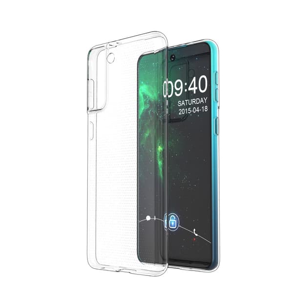 TPU-kuori Samsung Galaxy S21 Plus - läpinäkyvä Transparent