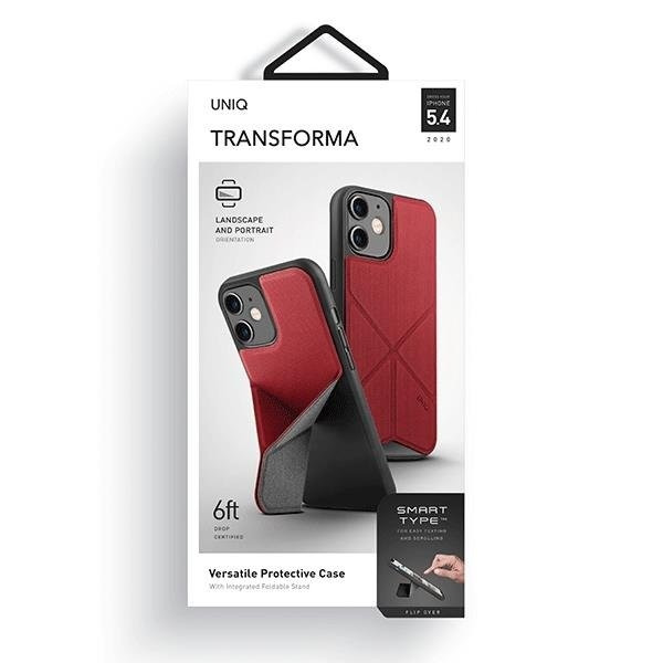 Uniq Transforma Case For iPhone 12 Mini - Röd Röd