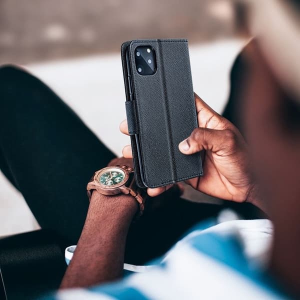 Galaxy A55 Pung Etui Fancy - Sort Black