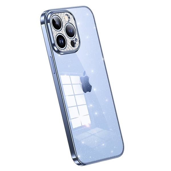 SULADA XingZuan Mobilskal till iPhone 15 Pro Max TPU Glitter Blå