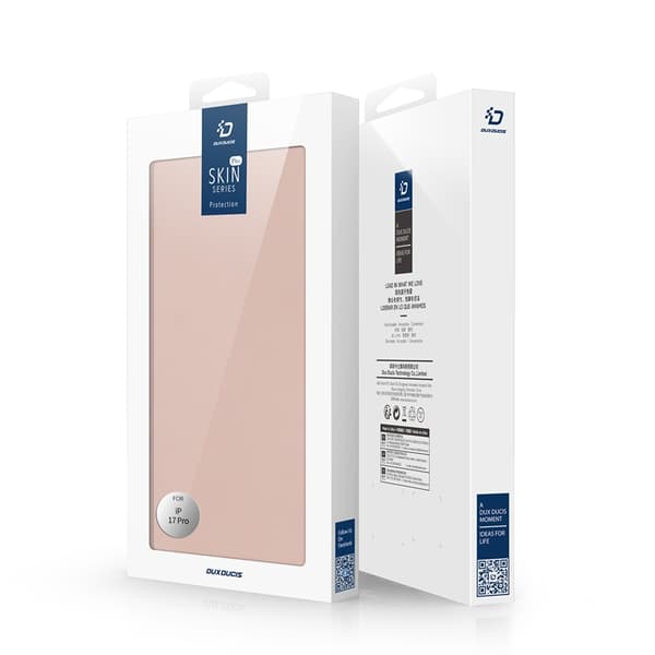 DUX DUCIS Skin Pro iPhone 17 Pro Plånboksfodral PU Läder Läder - Rosa Rosa