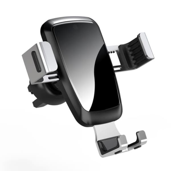 Gravity Smartphone Bilhållare Ventilationsgaller - Svart Svart