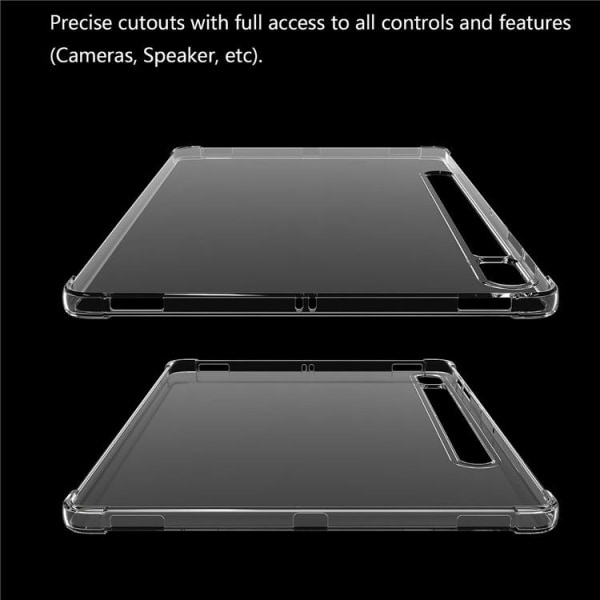 Galaxy Tab S9 Plus Cover TPU Stødsikker - Gennemsigtig
