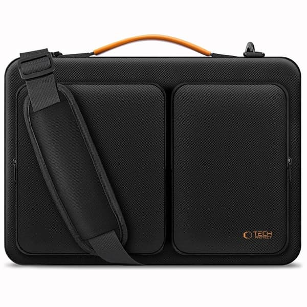Tech-Protect Datorfodral 13-14" Defender - Svart/Orange Svart