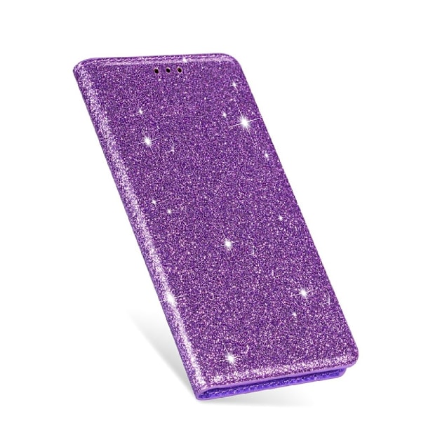 Glittrande Plånboksfodral iPhone 13 Pro - Lila Lila