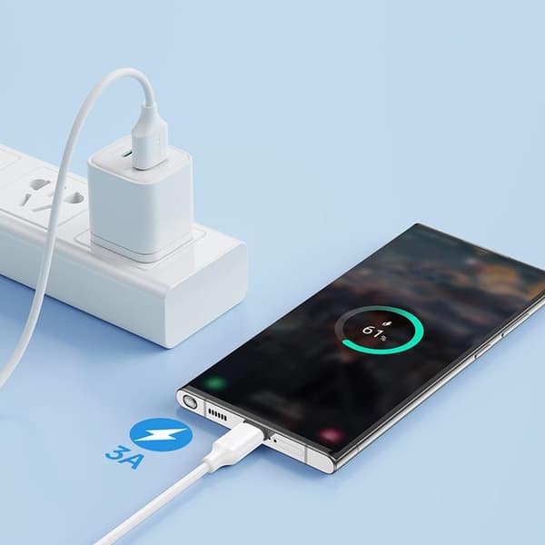 Joyroom USB-A till USB-C-kabel 2m - Vit Vit