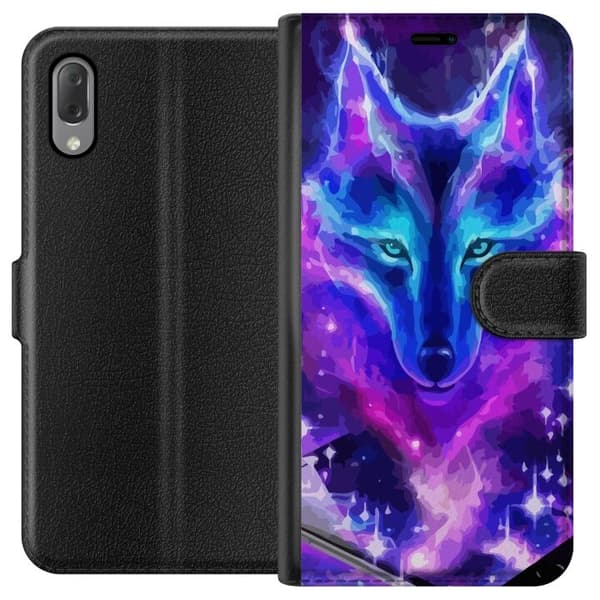 Pung etui til Sony Xperia L3 med Neon Ulv