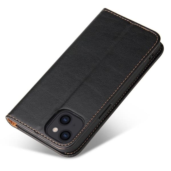 FIERRE SHANN iPhone 14 Plånboksfodral i Konstläder - Svart