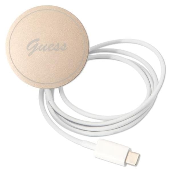 Guess iPhone 13 Pro Max Magsafe Skal 4G Print + Trådløs Oplader Black