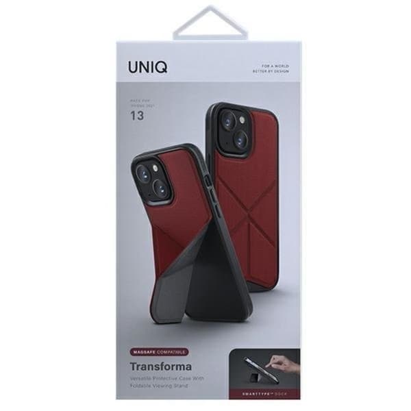 UNIQ Mobilskal till iPhone 13 Magsafe Transforma - Röd