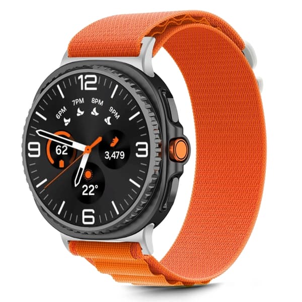 Tech-Protect Galaxy Watch 8/8 Klassisk (40/44/46mm) Armbånd Nylon Pro Orange