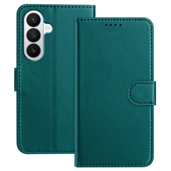 Plånboksfodral för Samsung Galaxy S26 Plus Konstläder Stativ - Grön