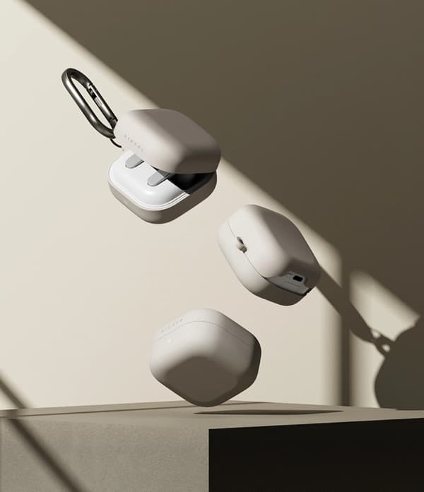 Ringke Skal För Galaxy Buds 4/4 Pro Silikon - Stone Beige