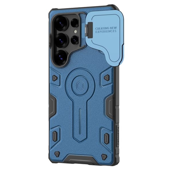 NILLKIN Camshield Armor Prop Mobilskal för Samsung Galaxy S25 Ultra - Blå