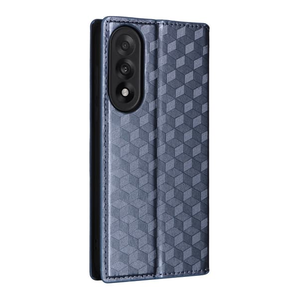 OnePlus Nord 5 Plånboksfodral Rhombus Imprint - Blå Blå