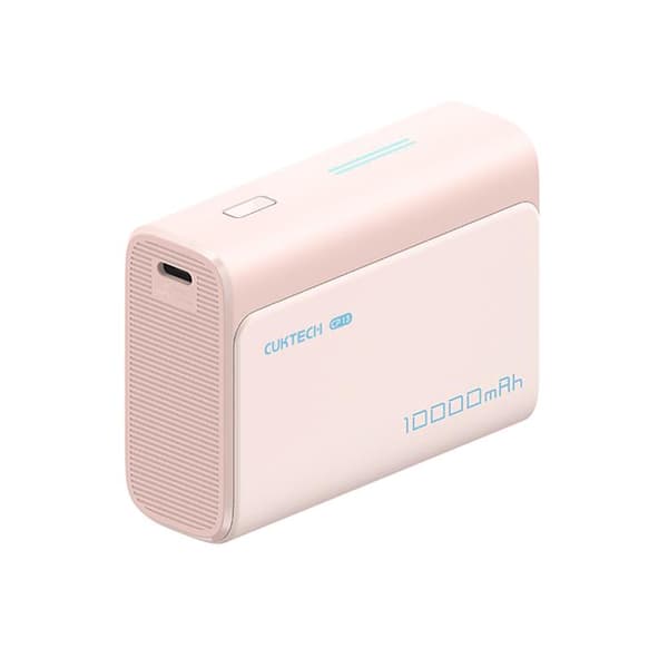 Cuktech Powerbank 10000 mAh 30W USB-C USB-A CP13 - Rosa