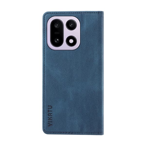 YIKATU OnePlus 15 5G Konstläder Plånboksfodral Skin-touch Blå