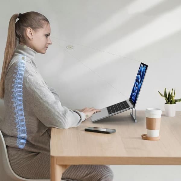 Tech-Protect Universal Stativ För Bärbar Dator ULS100 - Grå Grå