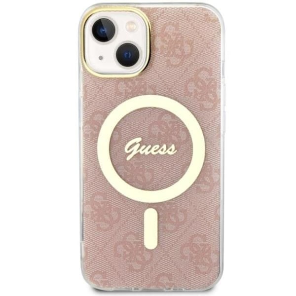 Guess iPhone 14 Plus Mobilskal MagSafe - Rosa