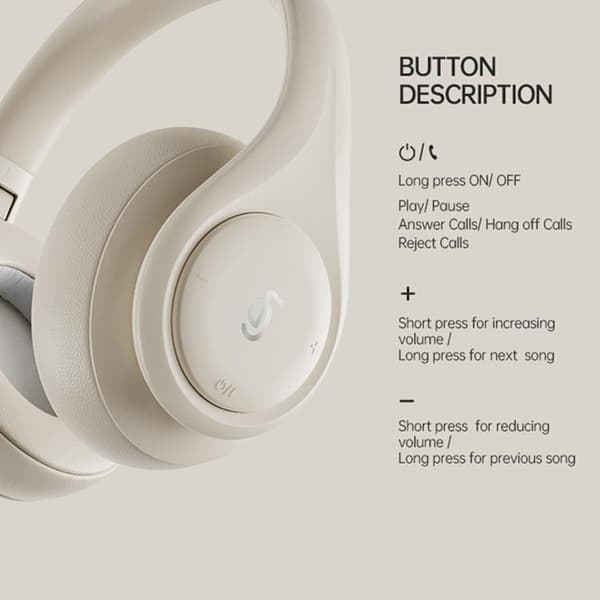 Over-Ear Trådlösa Hörlurar Bluetooth ANC P9 - Blå Blå