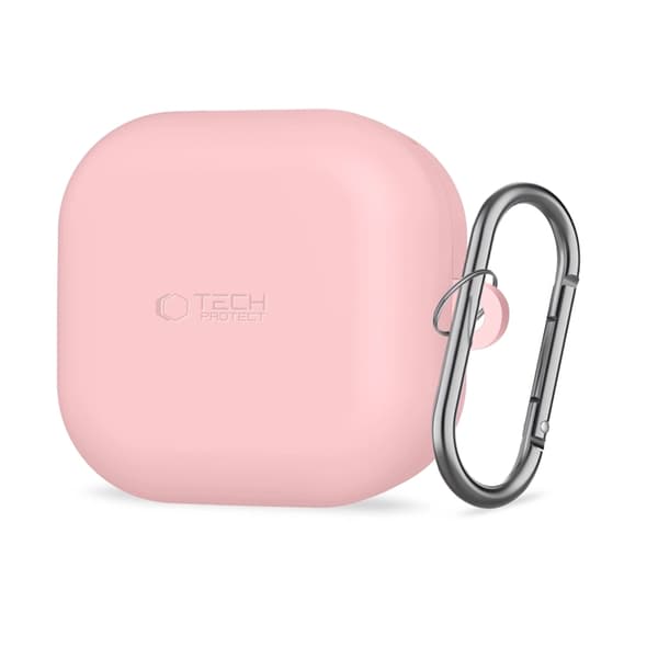 Tech-Protect Skal För Galaxy Buds 4/4 Pro Silikon Hook - Dusty Rosa Rosa