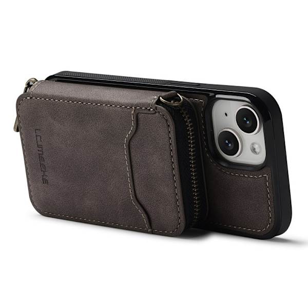 LC.IMEEKE L6 iPhone 13 mini Plånboksfodral Konstläder - Brun