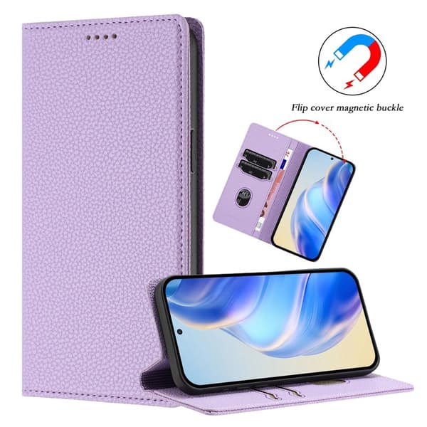 Plånboksfodral för Samsung Galaxy S26 Plus RFID Blocking Konstläder - Ljuslila