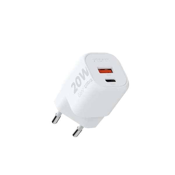 Xtorm 20W GaN2 Ultra Hemladdare USB-C PD/USB-A Vit