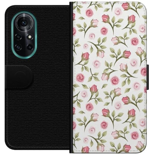 Plånboksfodral till Huawei nova 8 Pro med Blommigt