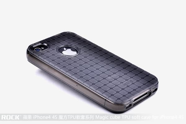 Rock Flexicase beskyttelse til Apple iPhone 4 og 4S (Sort) Svart
