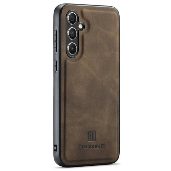 DG.MING Mobilskal till Samsung Galaxy A55 5G PU Läder Hybrid Brun
