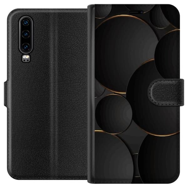 Pungcover til Huawei P30 med Luksuriøse Cirkler
