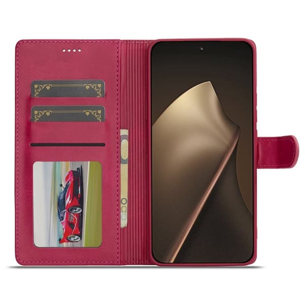 LC.IMEEKE Xiaomi 15T Plånboksfodral Konstläder - Rosa