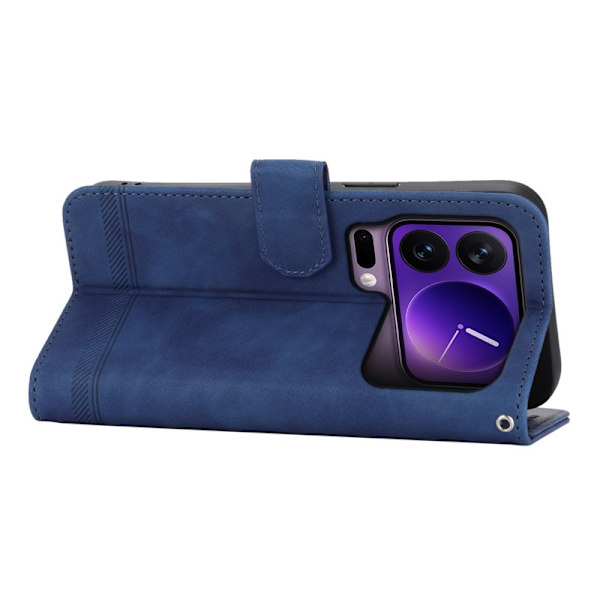 DIERFENG DF-03 Plånboksfodral för Xiaomi 17 Pro Konstläder - Blå