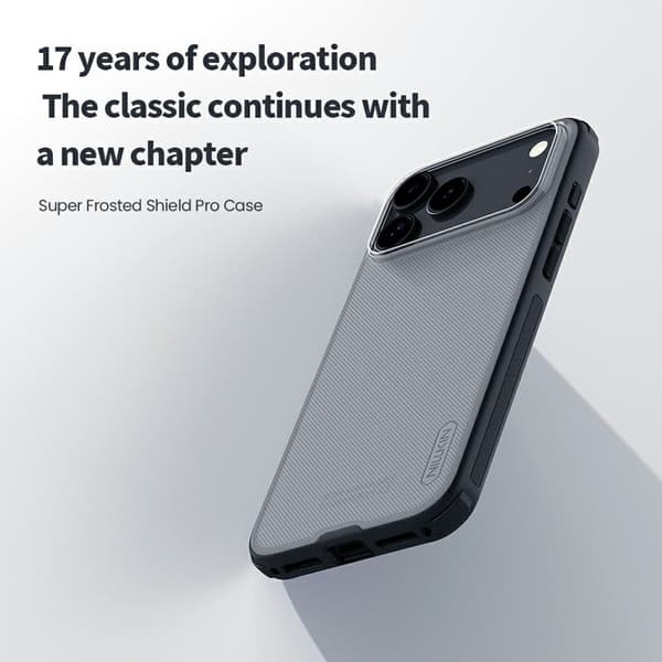 NILLKIN Super Frosted Shield Pro Mobilskal till iPhone 17 Pro Max Svart