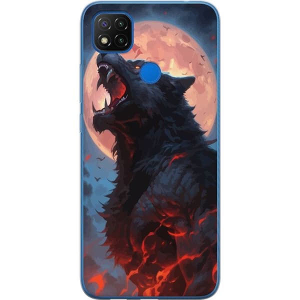 Mobilcover til Xiaomi Redmi 9C NFC med Hylende ulv
