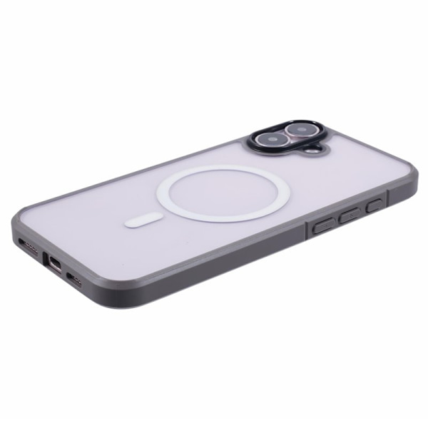 X-LEVEL Crystal Clear Mobilskal till iPhone 16 TPU+PC MagSafe - Grå