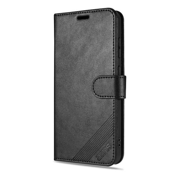 AZNS Xiaomi 17 Pro Max Plånboksfodral Anti-Scratch Konstläder - Svart