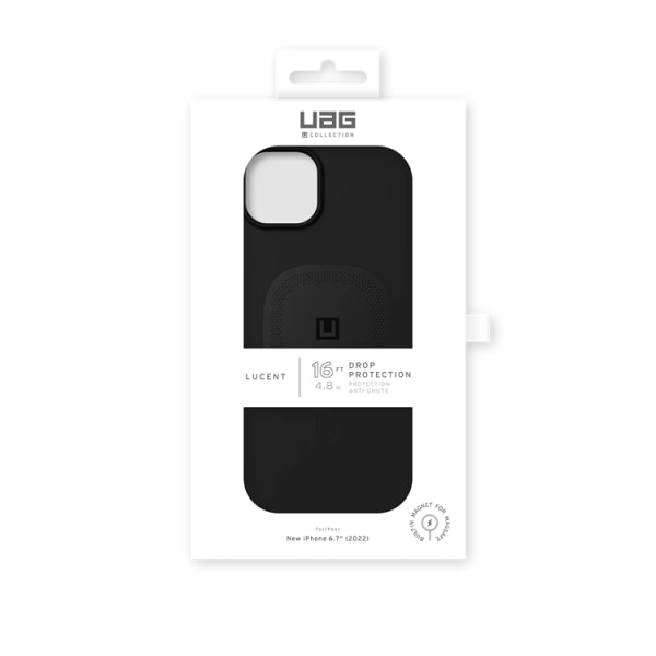U by UAG iPhone 14 Plus mobiilikotelo Magsafe Lucent 2 - musta