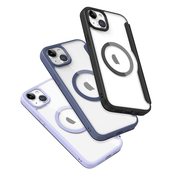 Dux Ducis iPhone 15 Plånboksfodral Magsfae Skin X Pro - Svart Svart