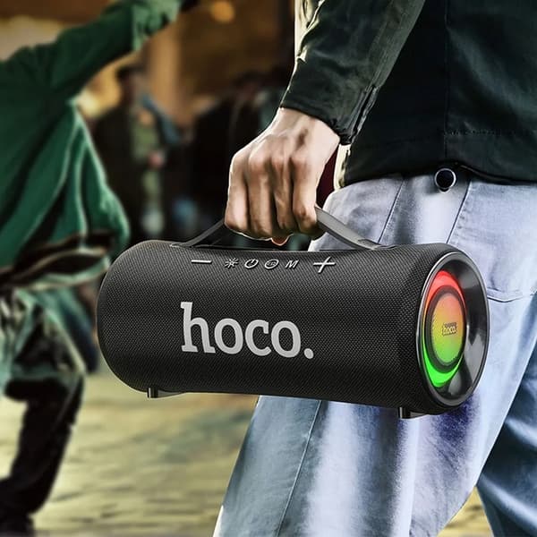 Hoco Högtalare Bluetooth LED 2 x 20W 4h HA10 - Svart Svart
