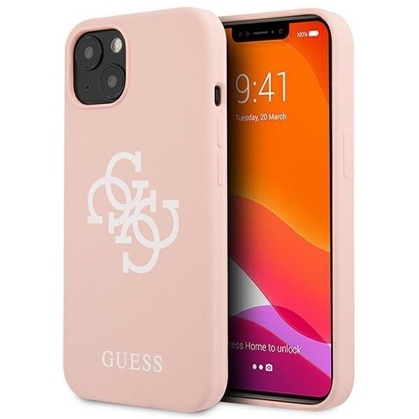 Guess Silicone 4G Logo Skal iPhone 13 mini - Rosa Rosa