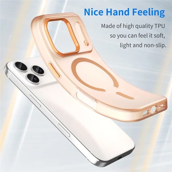 Mobilskal till iPhone 17 Pro Max MagSafe Matte Translucent - Orange Orange