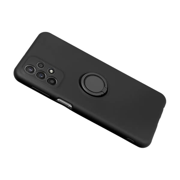 Mobilskal till Galaxy S25 Edge Silikon Ring - Svart