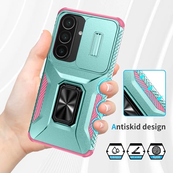 Mobilskal för Samsung Galaxy S26 Plus Kickstand TPU + PC - Grön