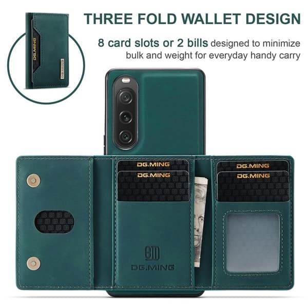 DG.MING M2 Series Mobilskal till Sony Xperia 10 V Shockproof Grön