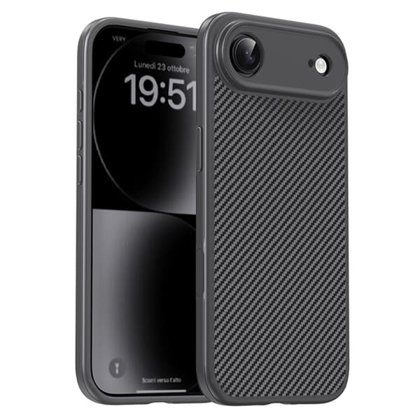 IPAKY Mobilskal till iPhone Air Carbon Fiber - Grå Grå