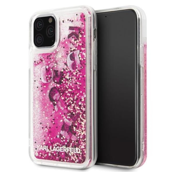 Karl Lagerfeld iPhone 11 Pro Skal Glitter - Rosa Guld